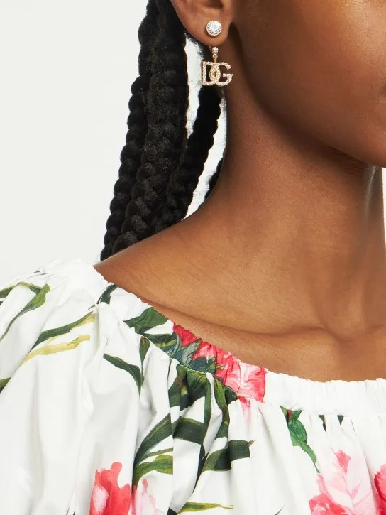 Dolce&amp;Gabbana   Diva DG crystal drop earrings 