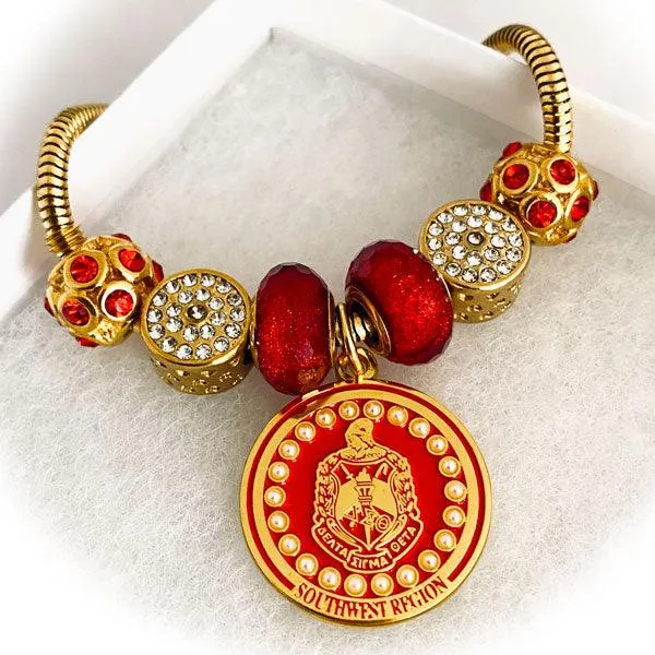 DST Region Charm Bracelet (Gold / Stainless Steel)