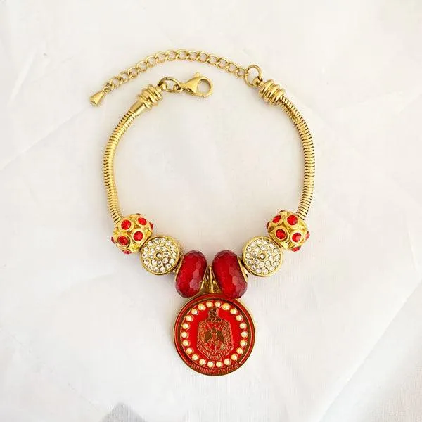 DST Region Charm Bracelet (Gold / Stainless Steel)