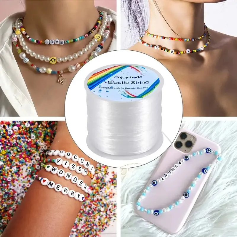 Elastic Bracelet String Cord Stretch Bead Cord For Jewelry Making And Bracelet Necklace Making