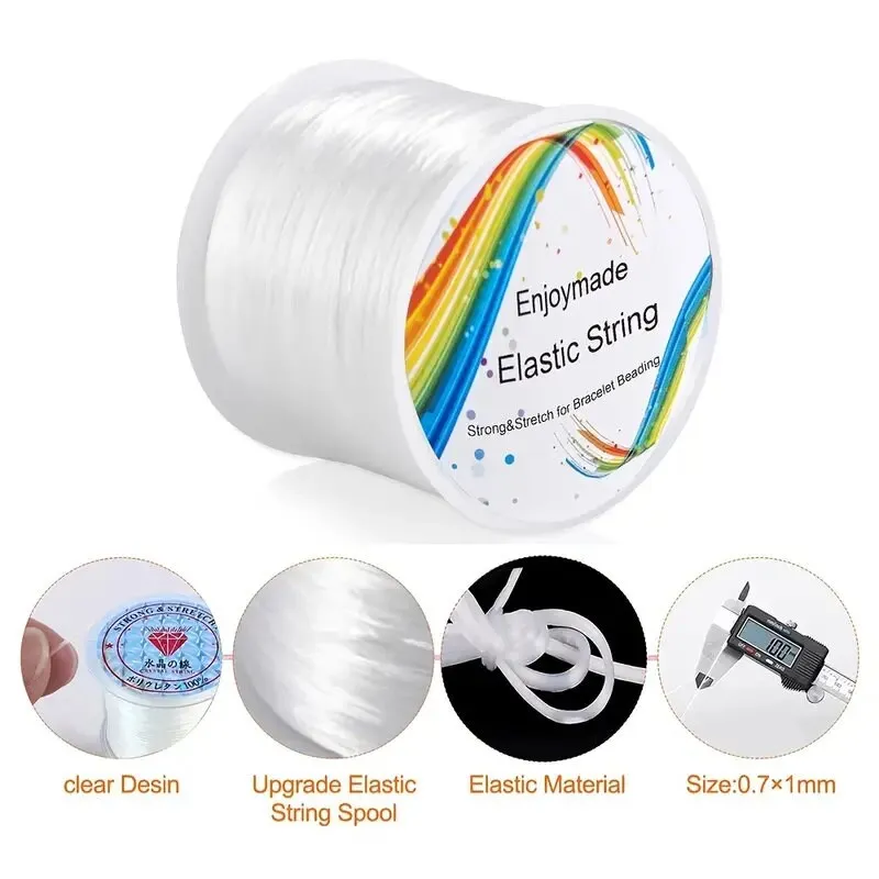 Elastic Bracelet String Cord Stretch Bead Cord For Jewelry Making And Bracelet Necklace Making