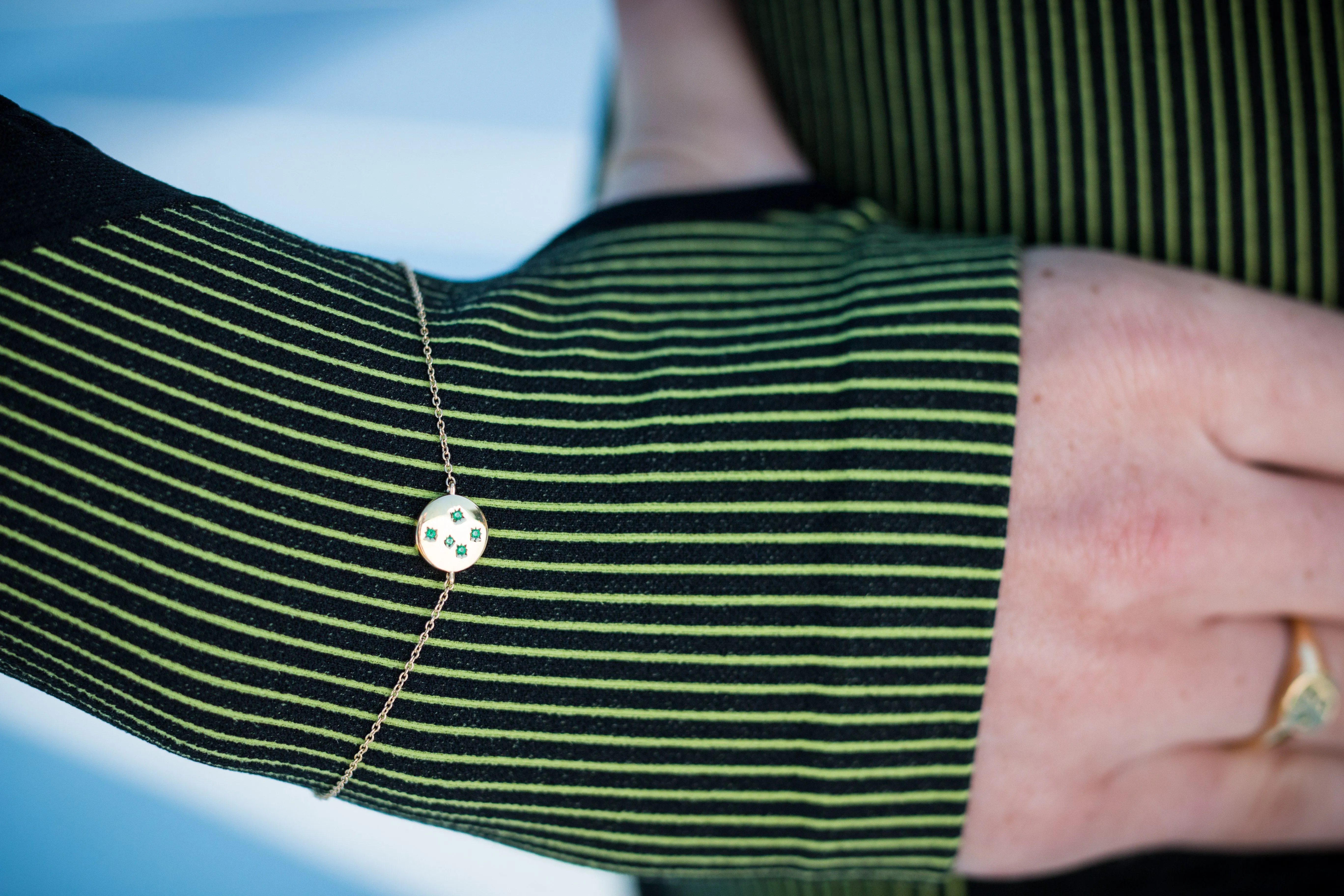 GEORGINI COMMONWEALTH COLLECTION SOUTHERN CROSS BRACELET GOLD