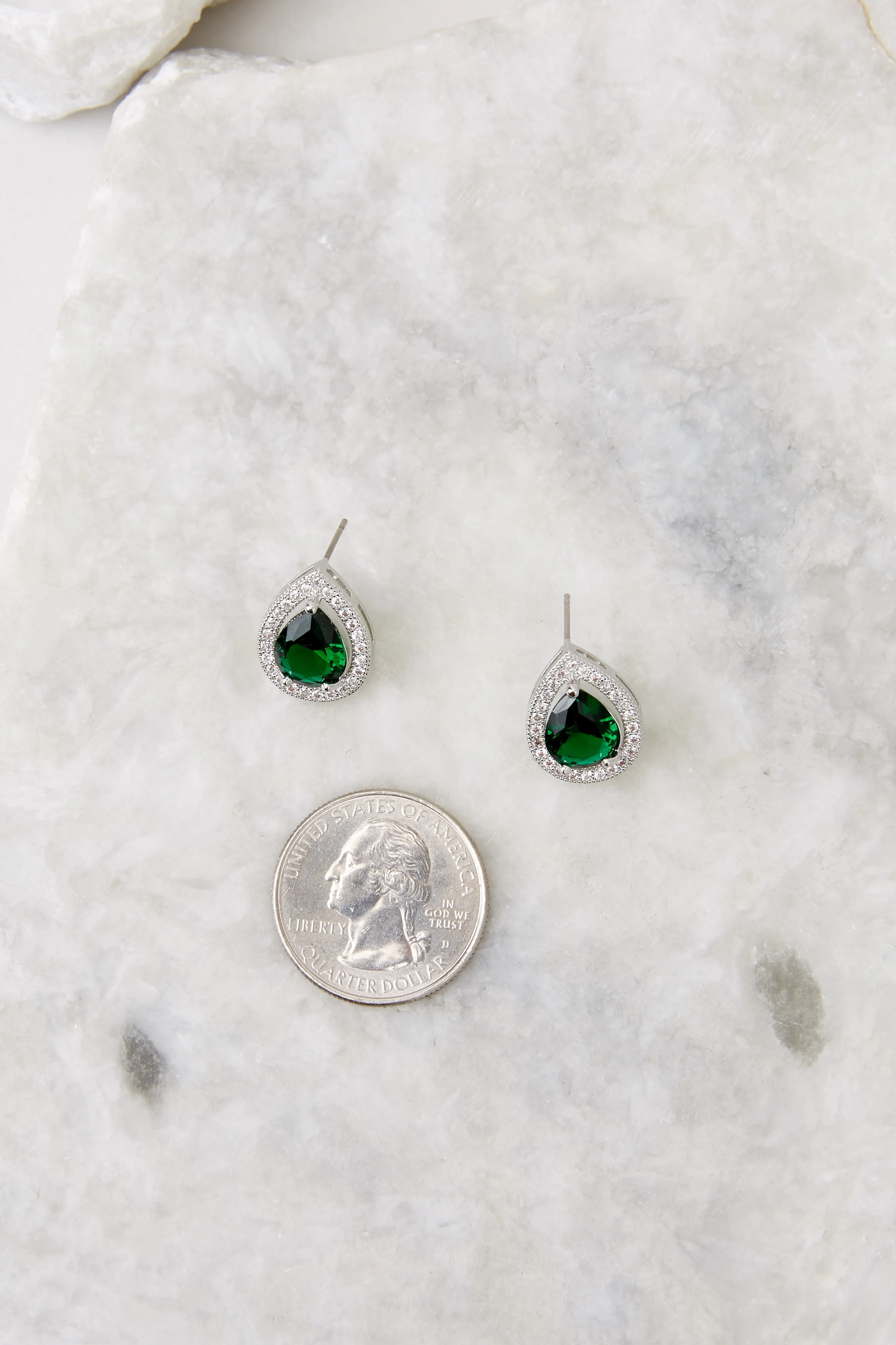 Glam It Up Green Earrings