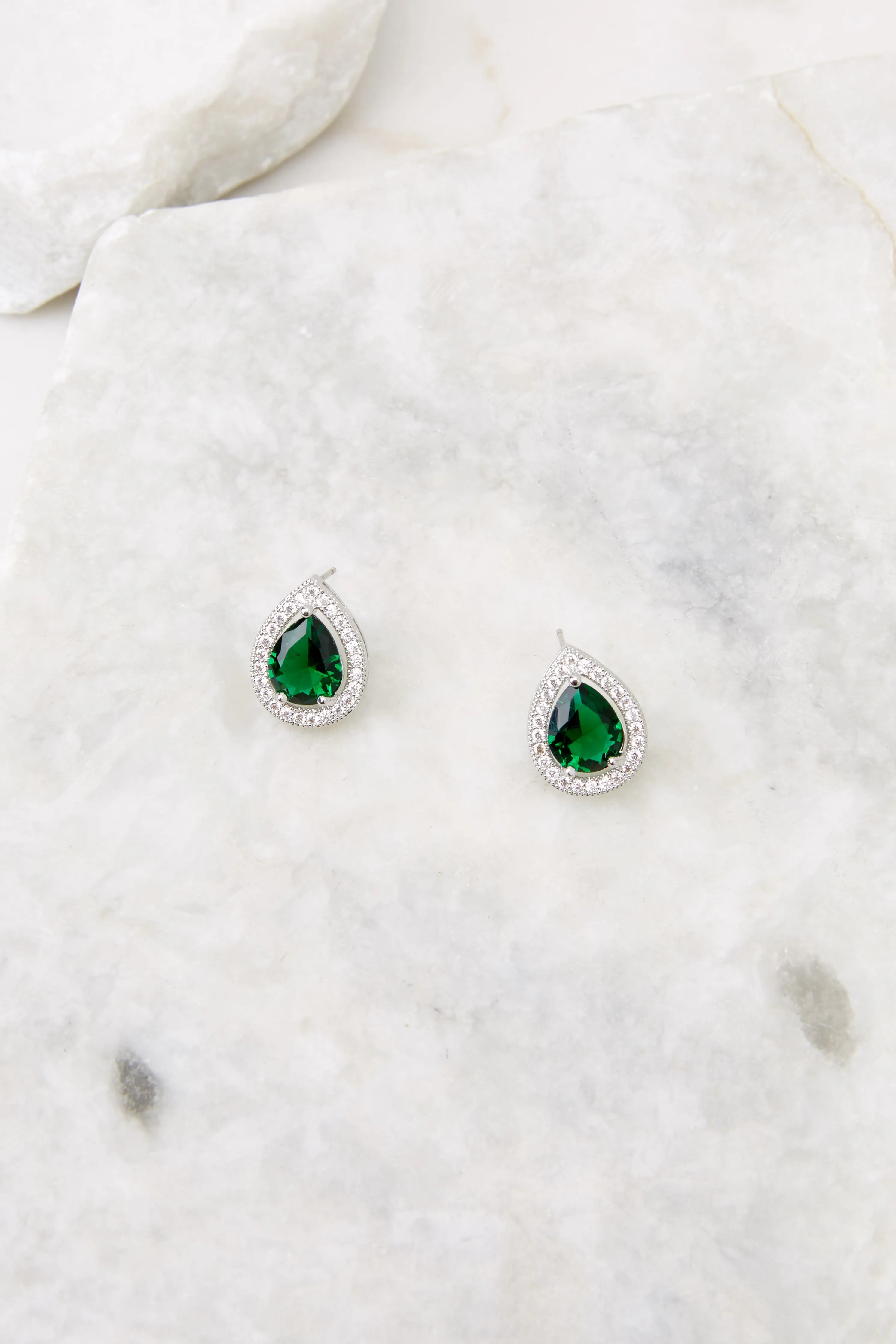 Glam It Up Green Earrings
