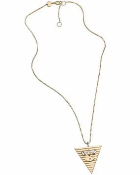 Gold Vermeil Annika Triangle Necklace