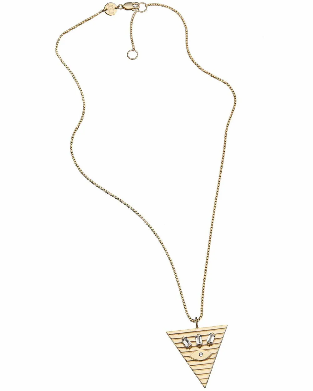 Gold Vermeil Annika Triangle Necklace