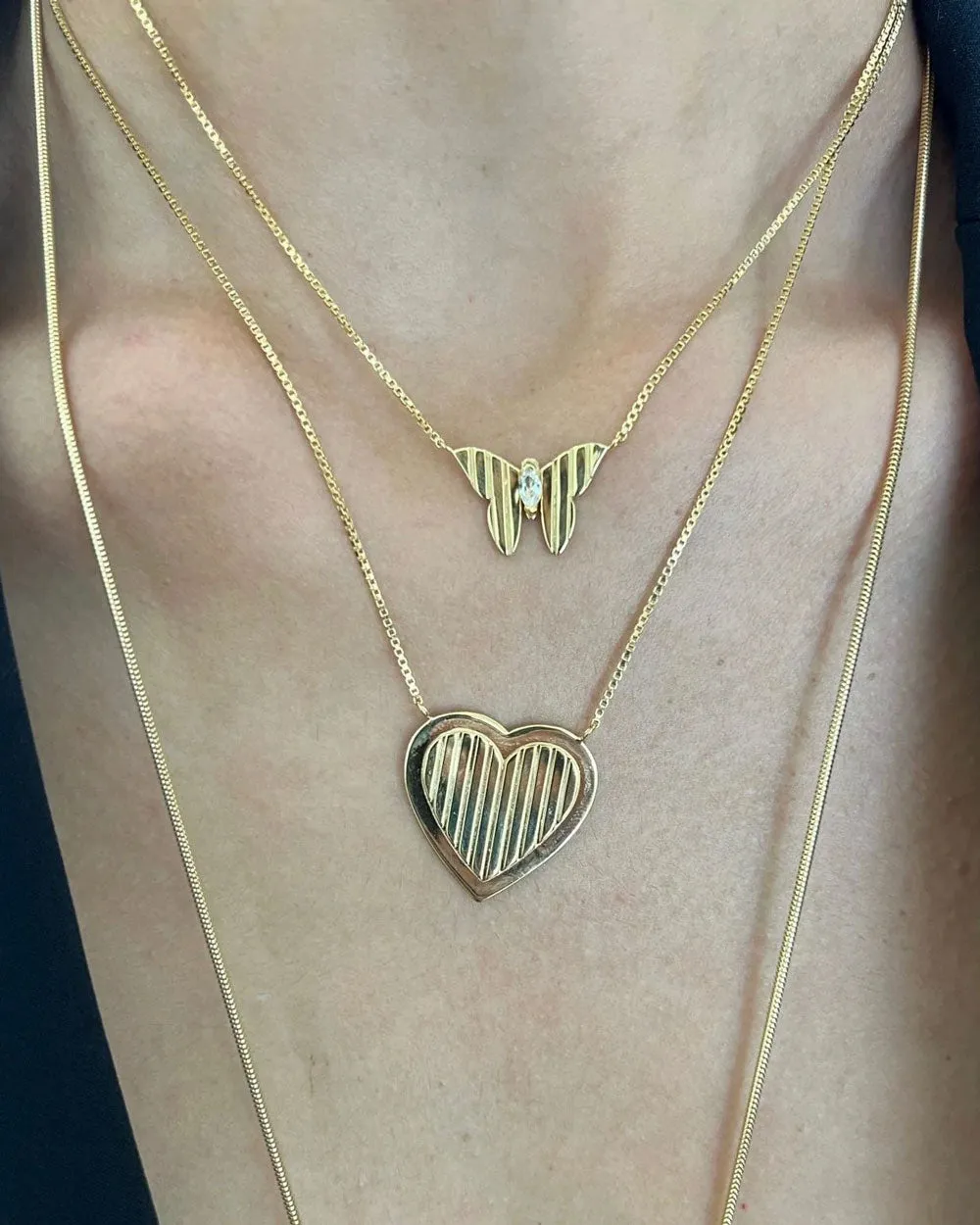 Gold Vermeil Butterfly Necklace