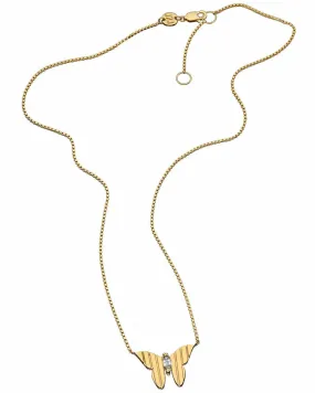 Gold Vermeil Butterfly Necklace