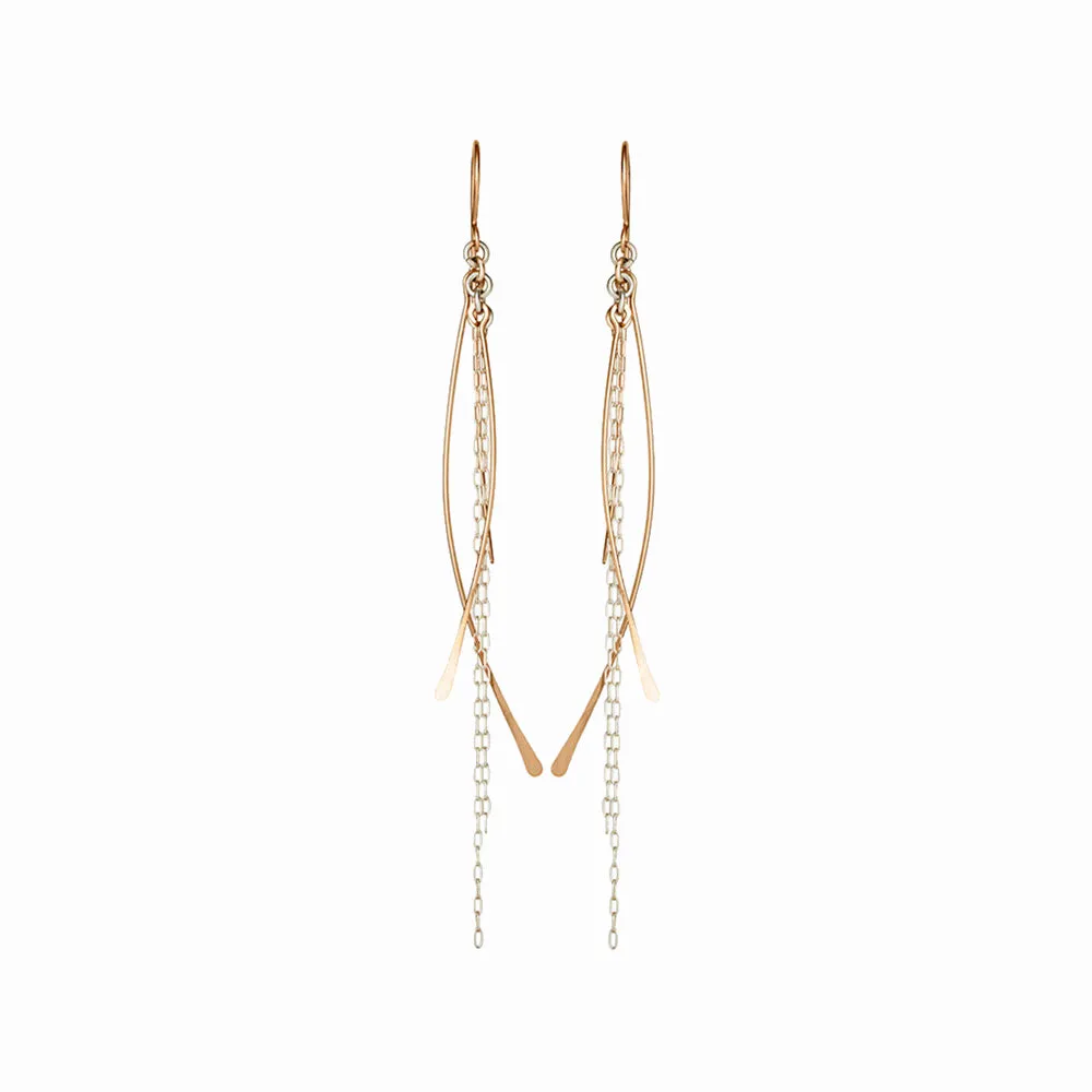 Gold Waterfall Earrings