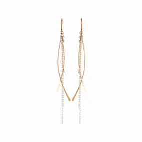 Gold Waterfall Earrings