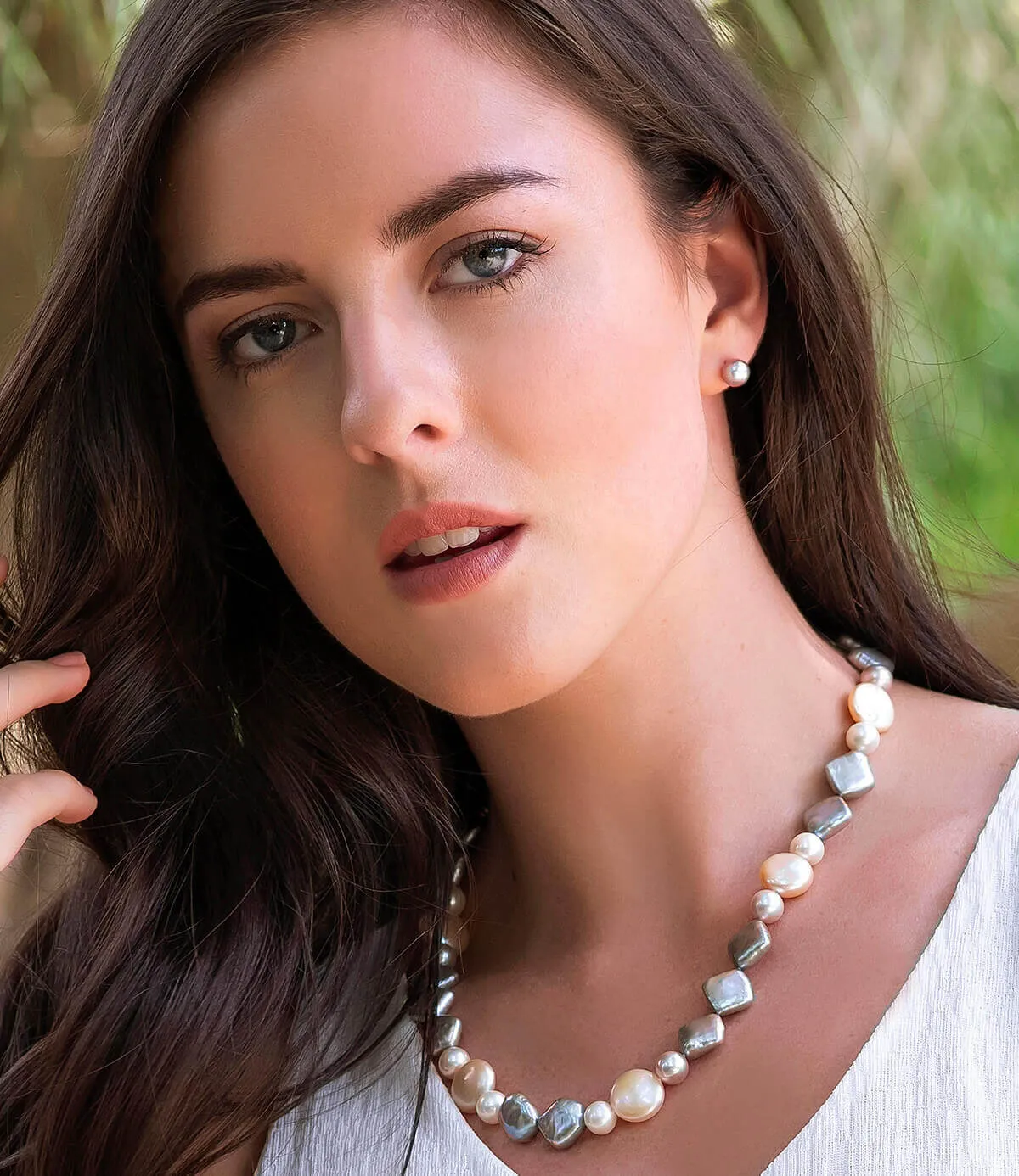 Grace Pink Pearl Earrings