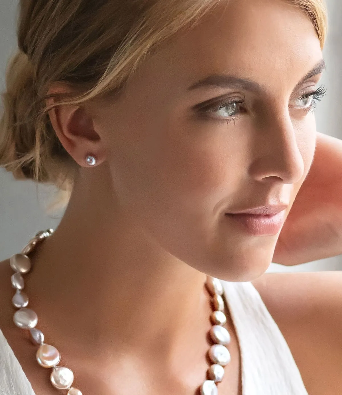 Grace Pink Pearl Earrings