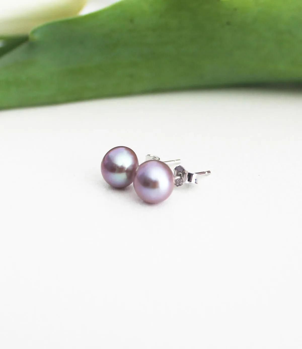 Grace Pink Pearl Earrings
