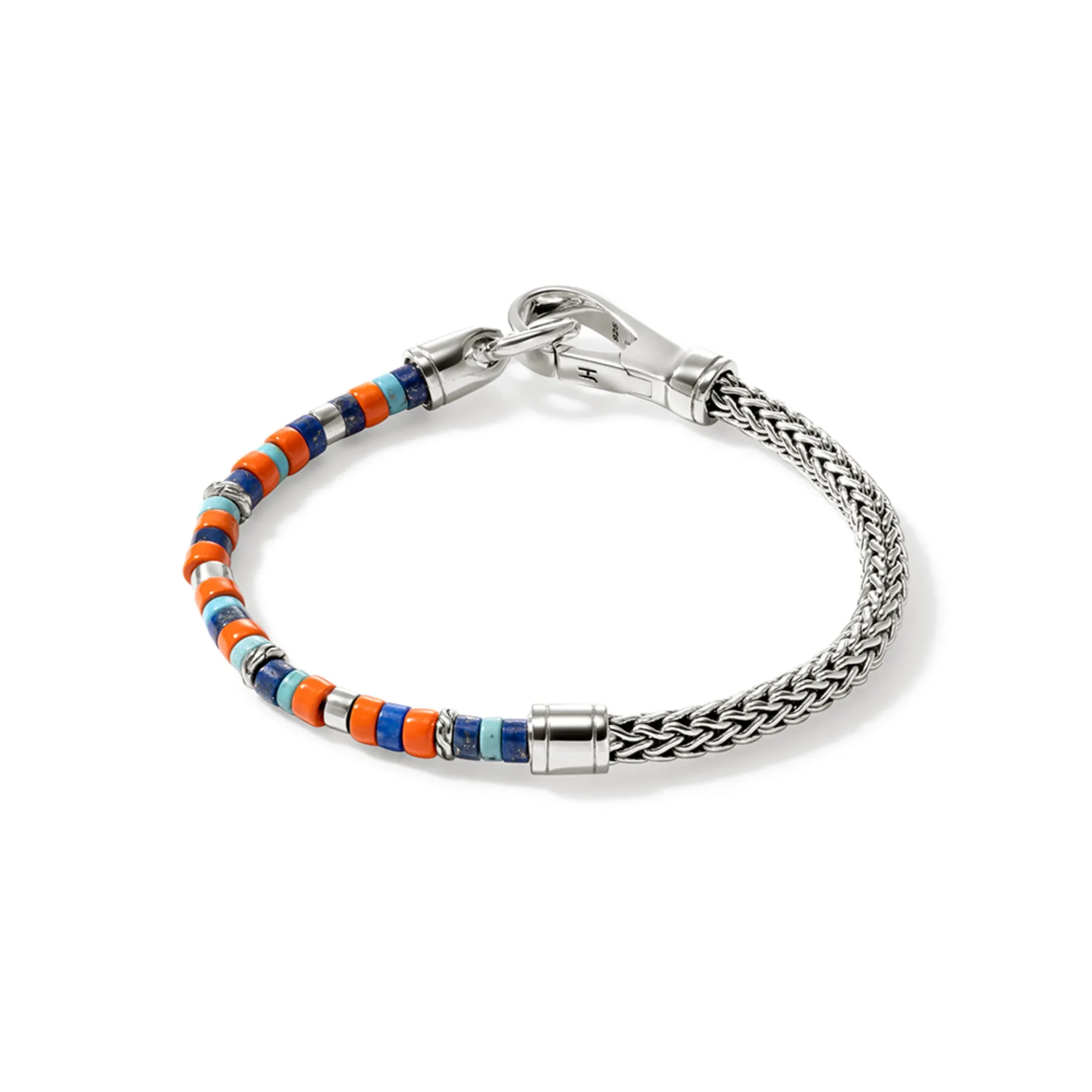 Heishi Chain Bracelet, Silver|BUS9012521ORLPZTQ