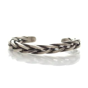 Hmong 95% Pure Silver Hand Finished Cuff Bracelet -2