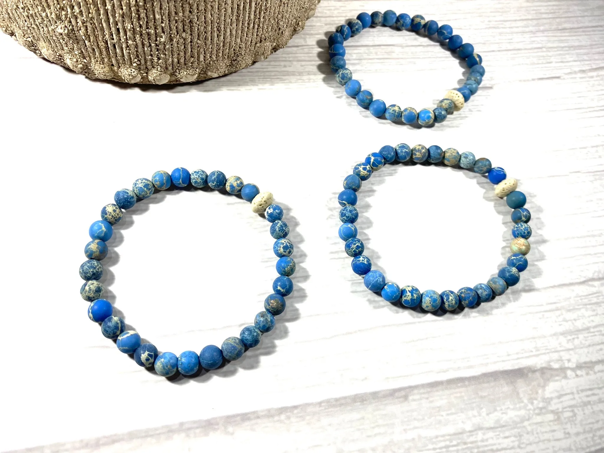 Imperial Jasper Cobalt Blue Crystal Diffuser Bracelet