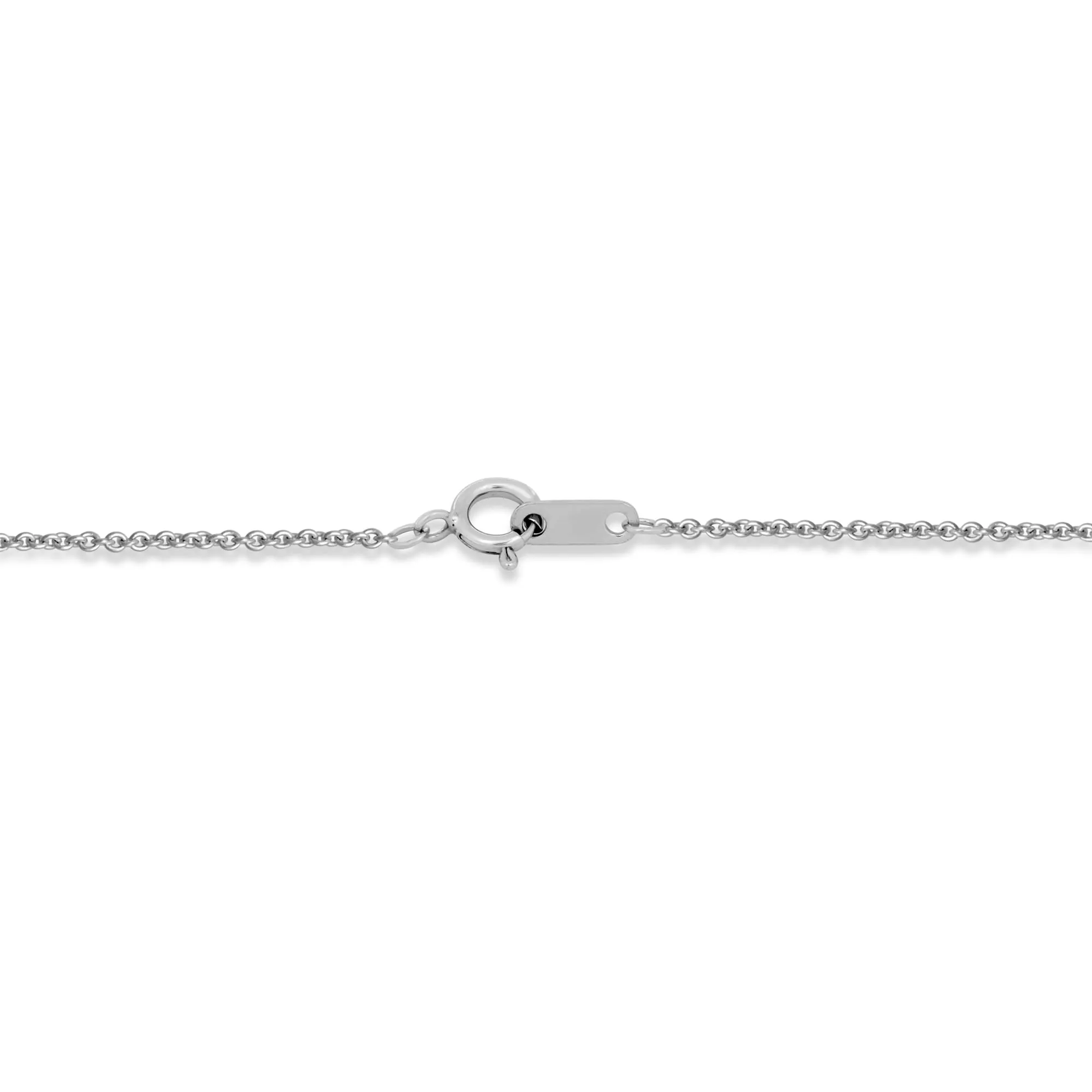 Jewelili Sterling Silver Heart Cut Amethyst and Round Created White Sapphire Heart Pendant Necklace