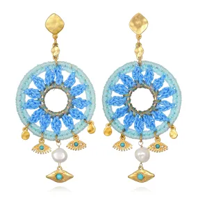 Kira Evil Eye Earrings
