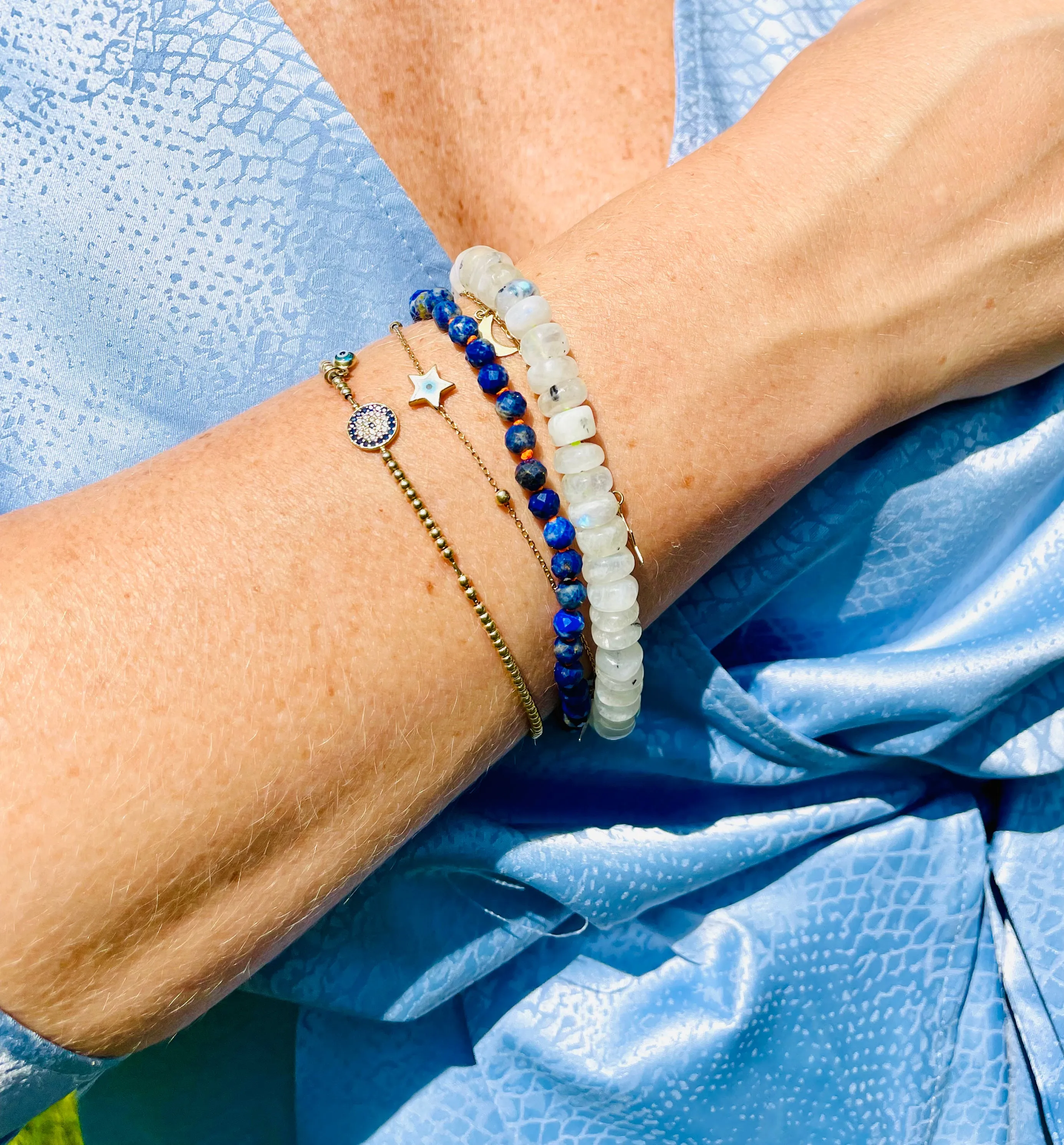 Lapis Lazuli Beaded Bracelet