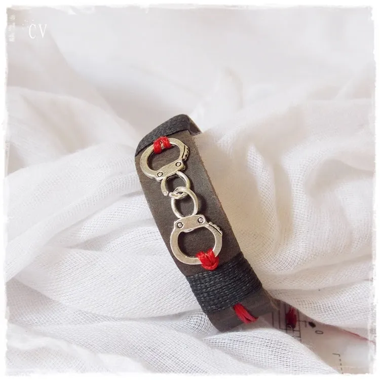Leather Hand-Cuff Bracelet