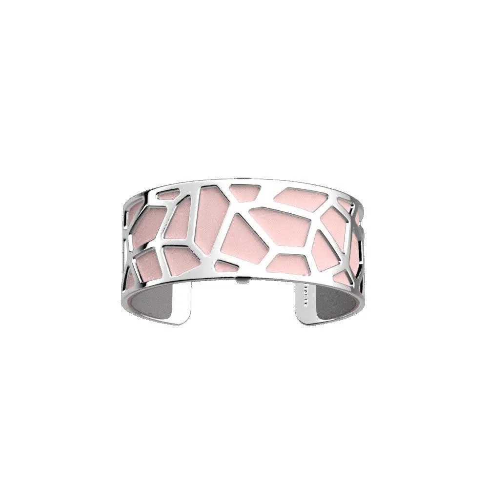 LES GEORGETTES BY ALTESSE Girafe Bracelet 25mm, Silver Finishing - Light Grey / Light Pink
