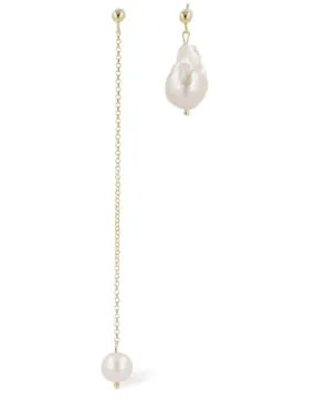 Magda Butrym   Asymmetrical pearl earrings 