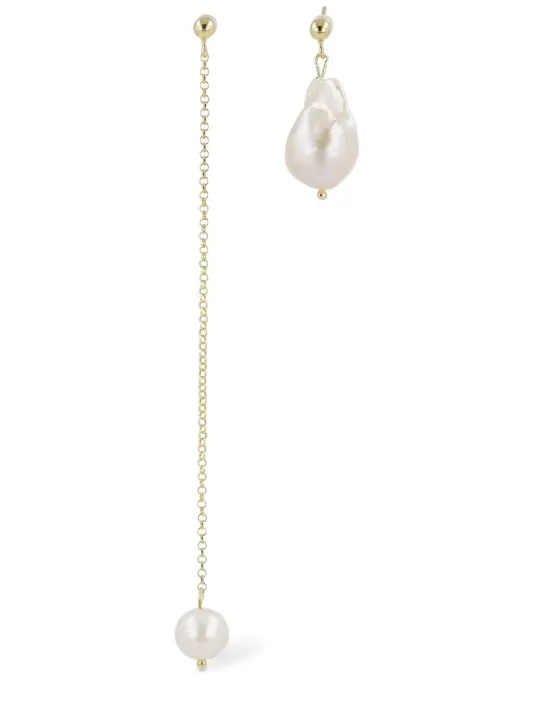Magda Butrym   Asymmetrical pearl earrings 