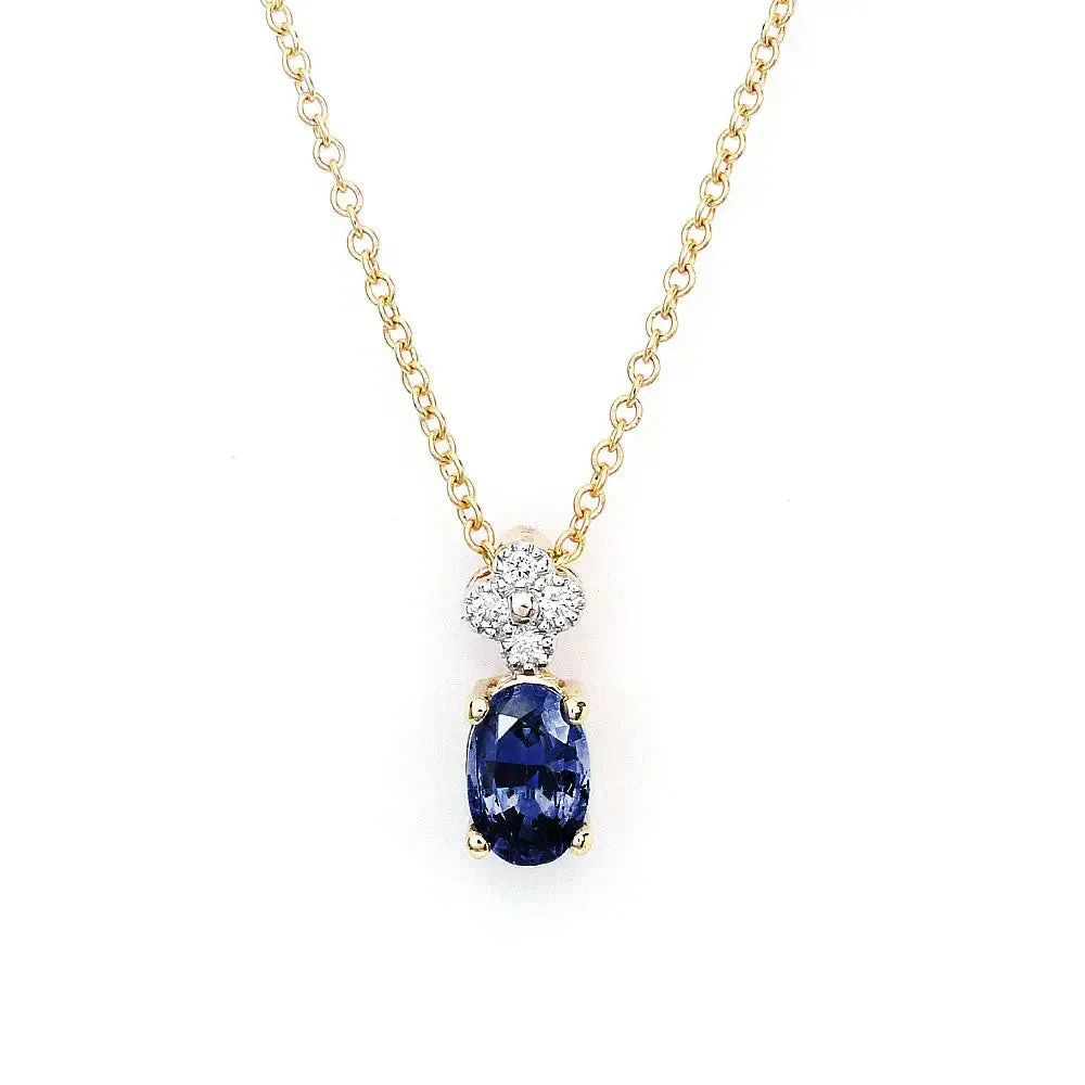 Marisela Natural Blue Sapphire Pendant