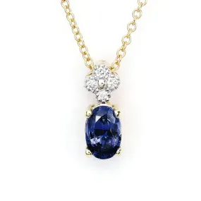Marisela Natural Blue Sapphire Pendant