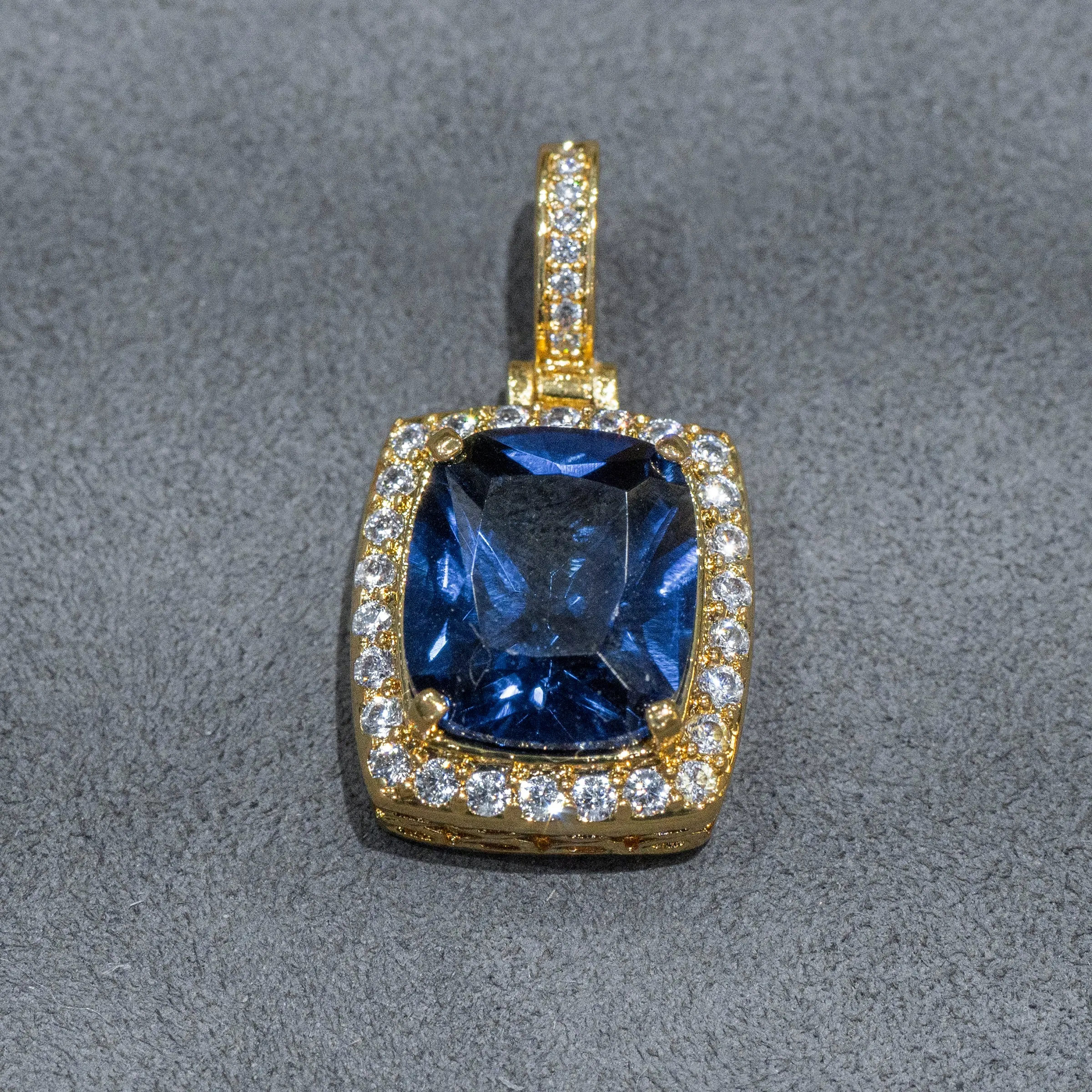 Mens Gold Sapphire Necklace | Appx. 12.5 Grams