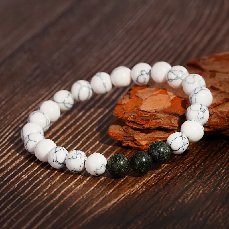 Men's Matte Turquoise 8mm Bead Bracelet - Planderful Everyday Genie Collection