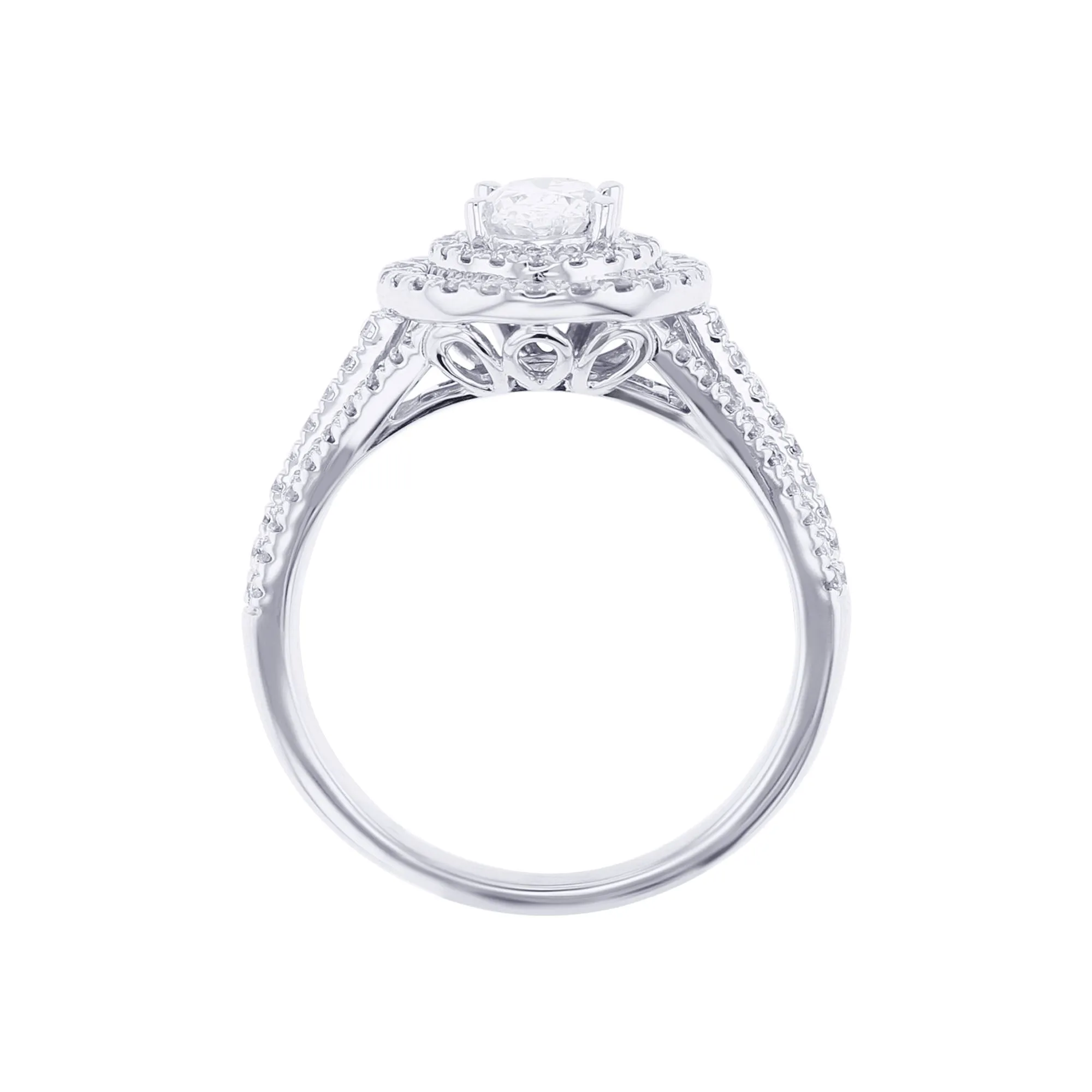 Millie Oval Double Halo Ready for Love Diamond Engagement Ring