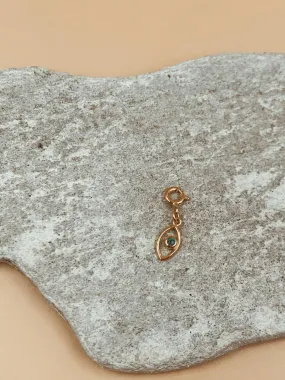 Mini Evil Eye Charm With Lock