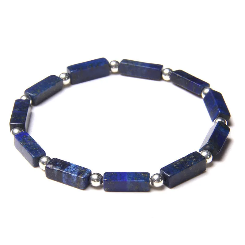Natural Rectangular Bead Bracelet Female Shoushan Stone