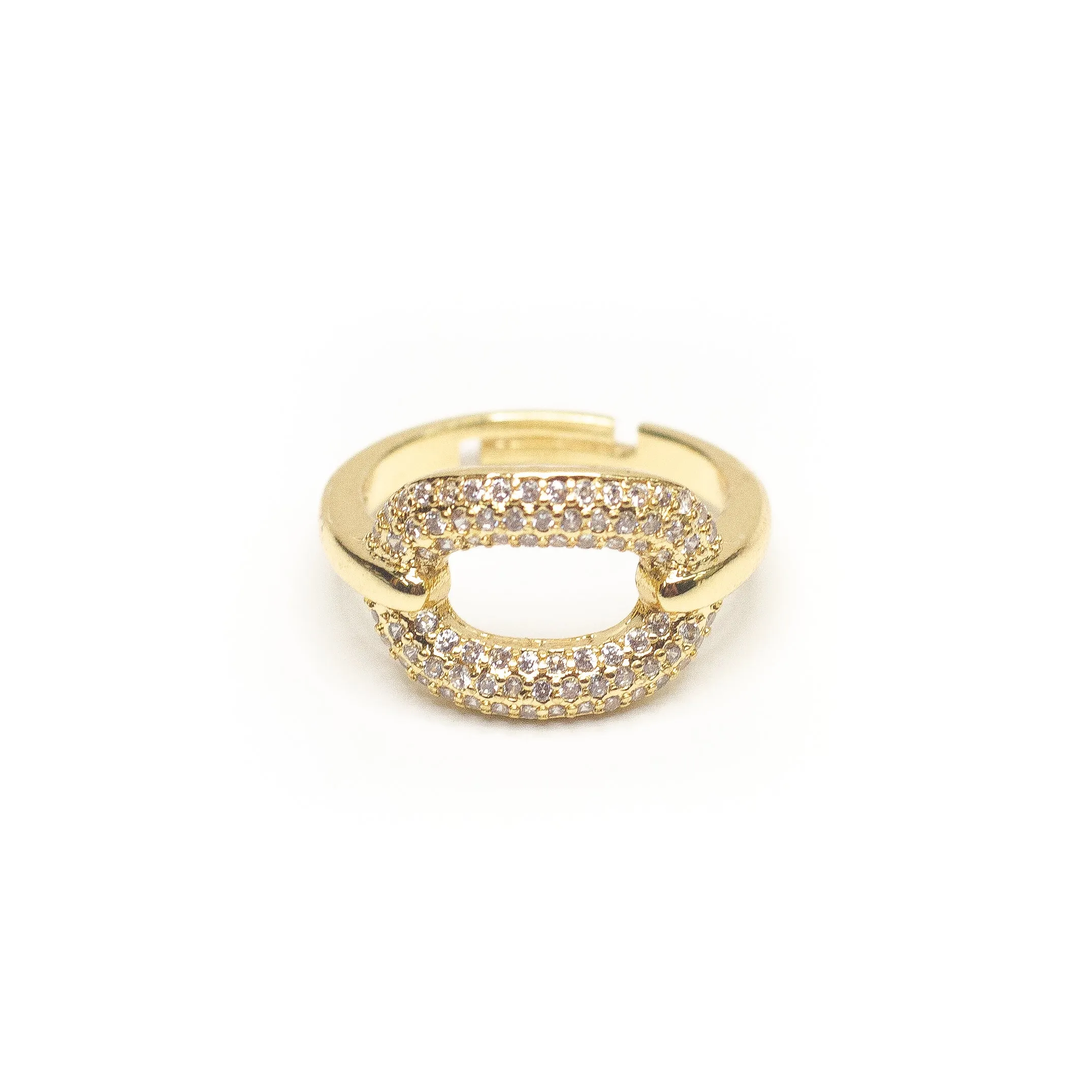 O Pave' Adjustable Ring