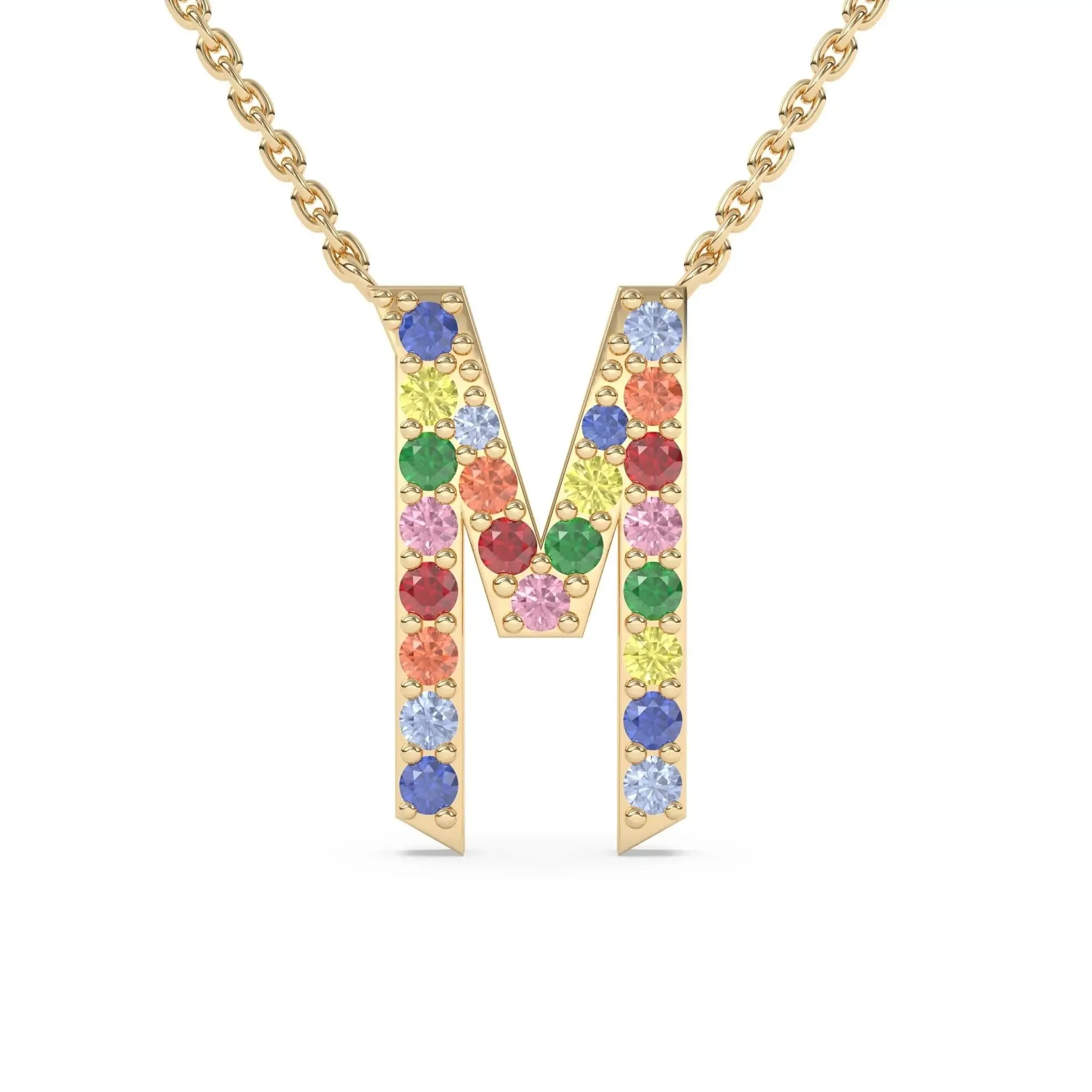 Old English Rainbow Necklace