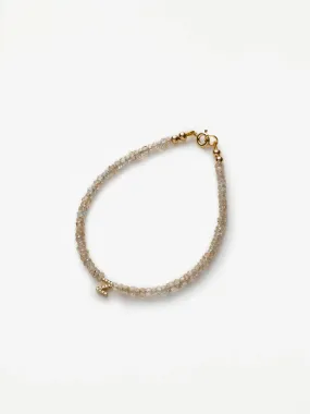 One Diamond Letter Zircon Bracelet