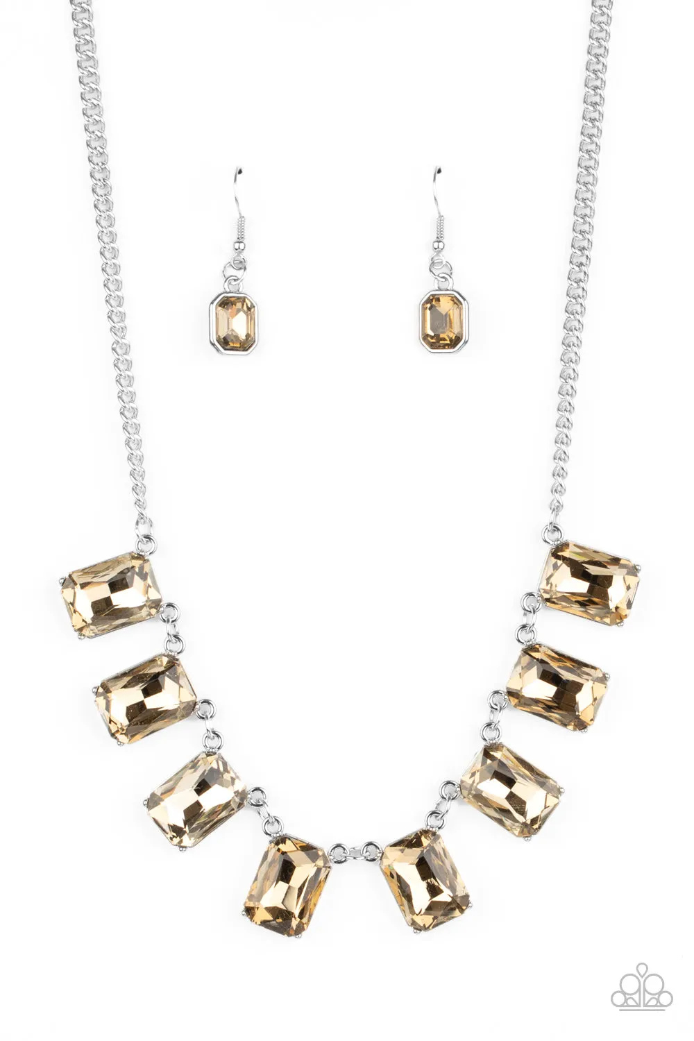 Open Door Jewelry - After Party Access - Brown Necklace - Paparazzi Accessories