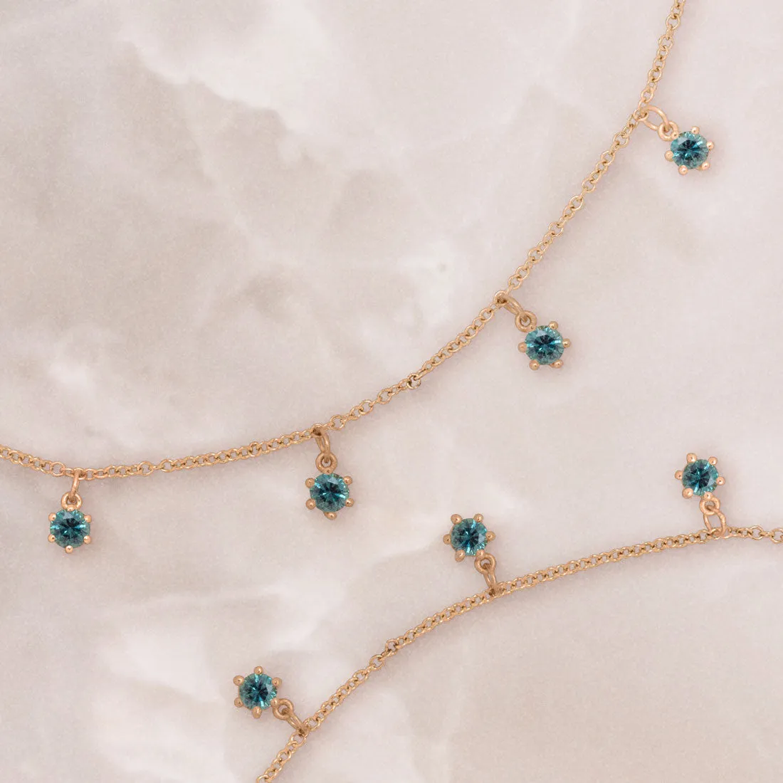 Pacifica Fringe Necklace, 7 Charm