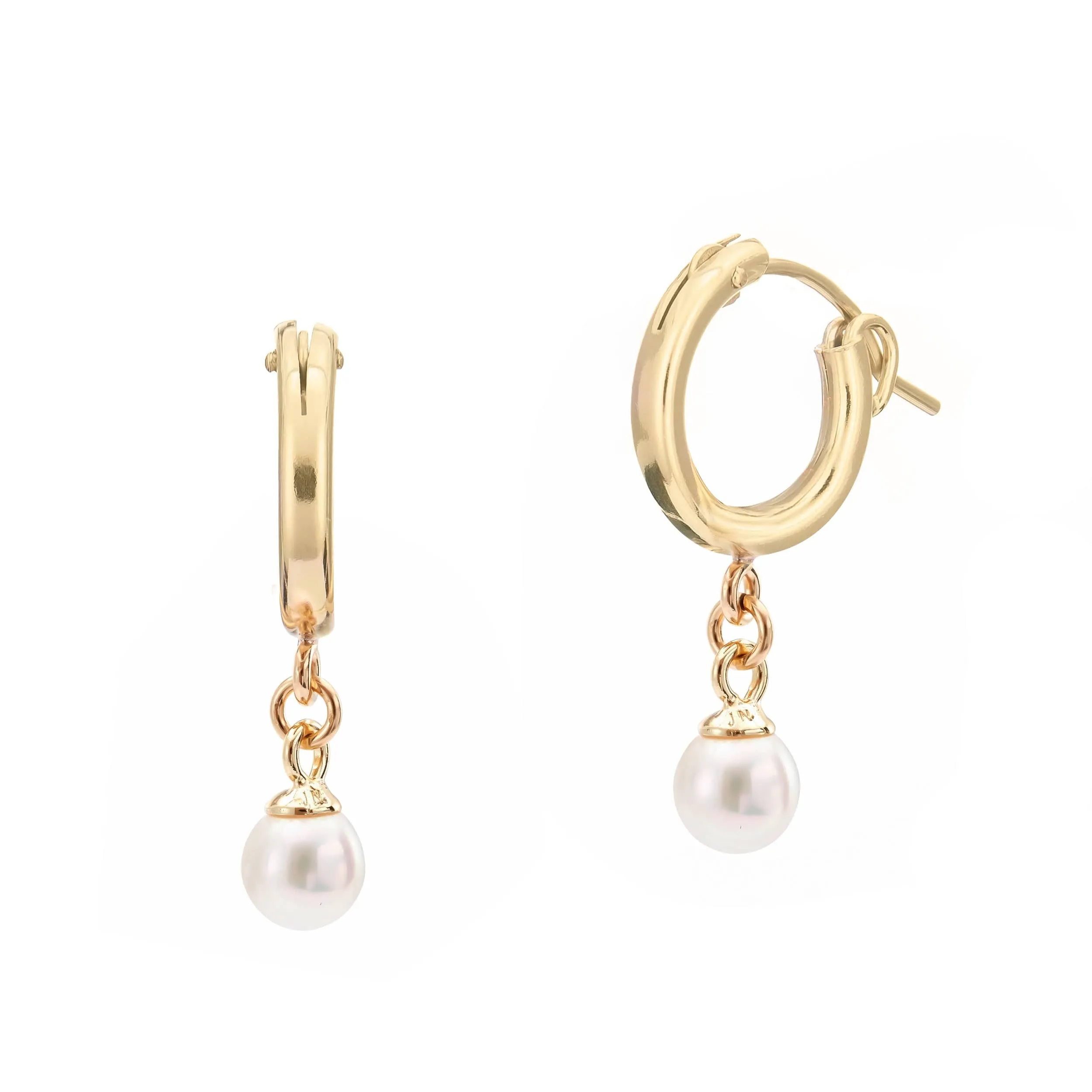 Pearl Candy | Huggie Hoop Earrings