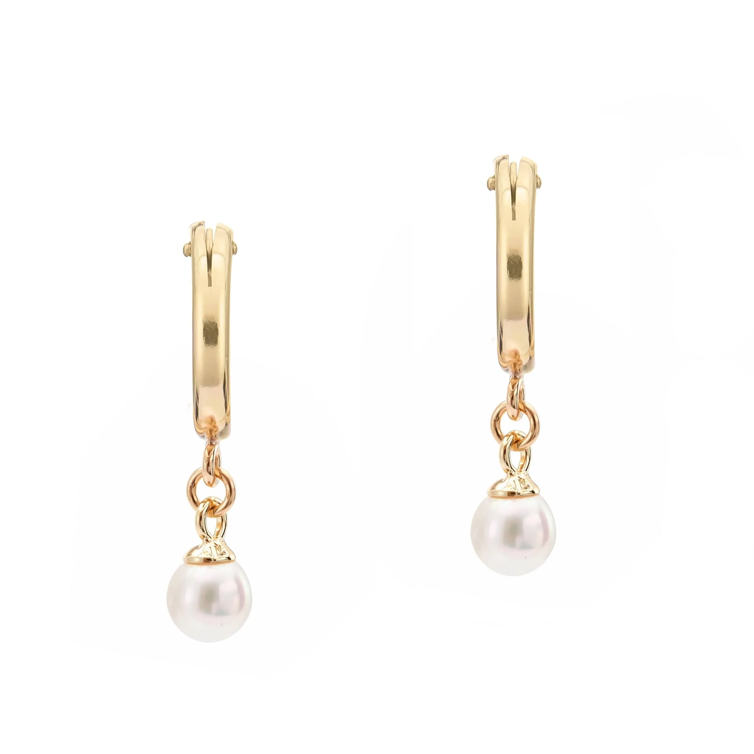 Pearl Candy | Huggie Hoop Earrings