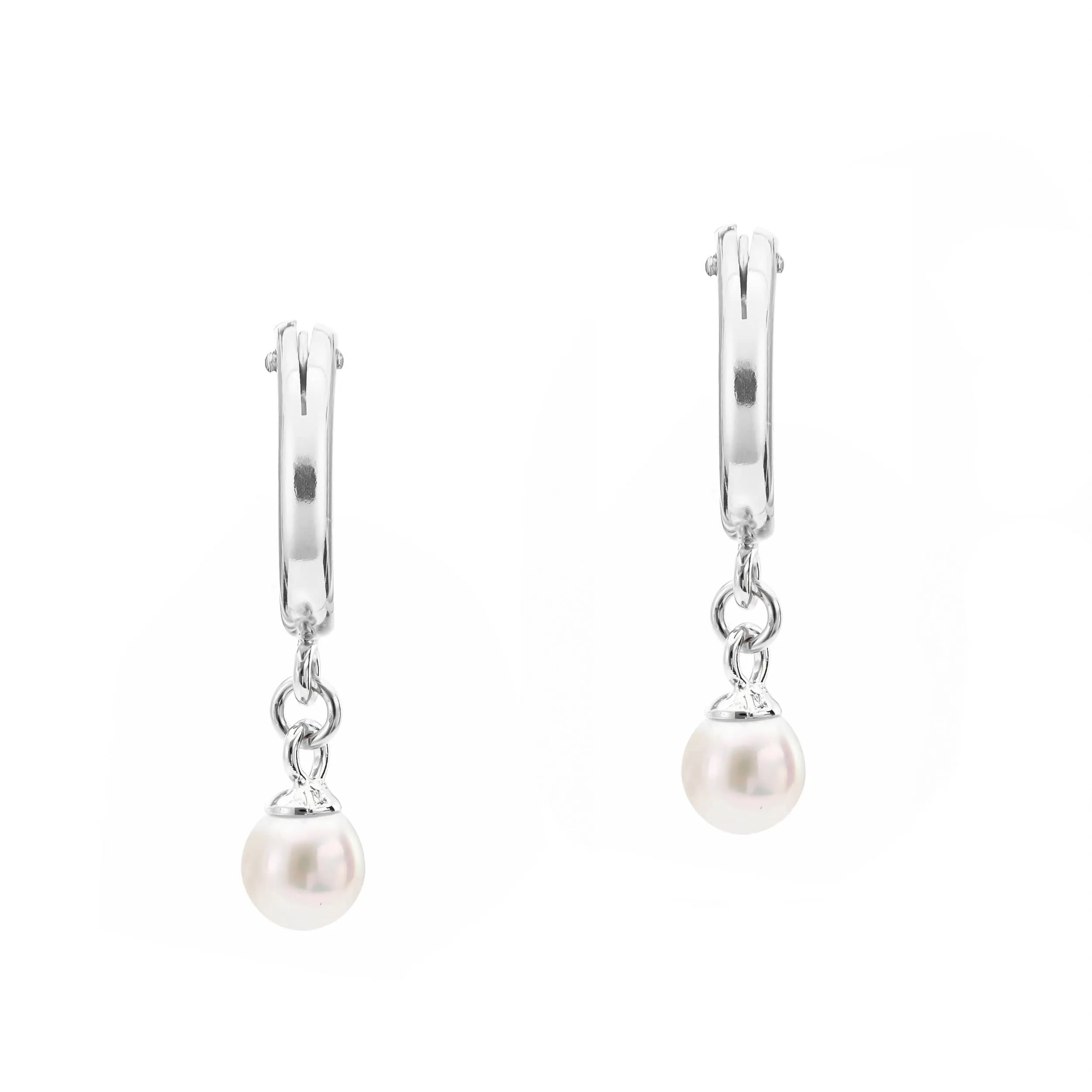 Pearl Candy | Huggie Hoop Earrings