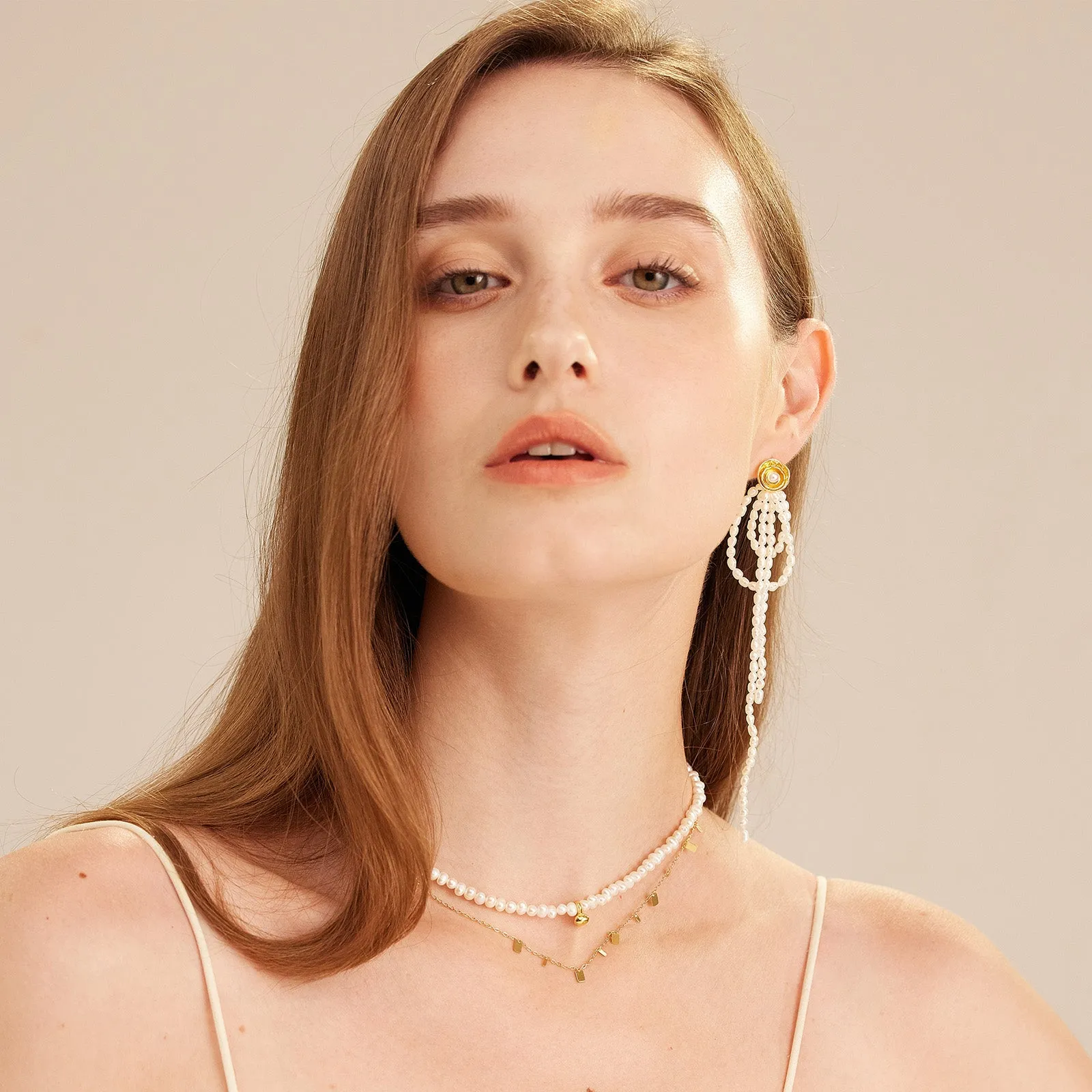 Pearl Gold Pendant Choker
