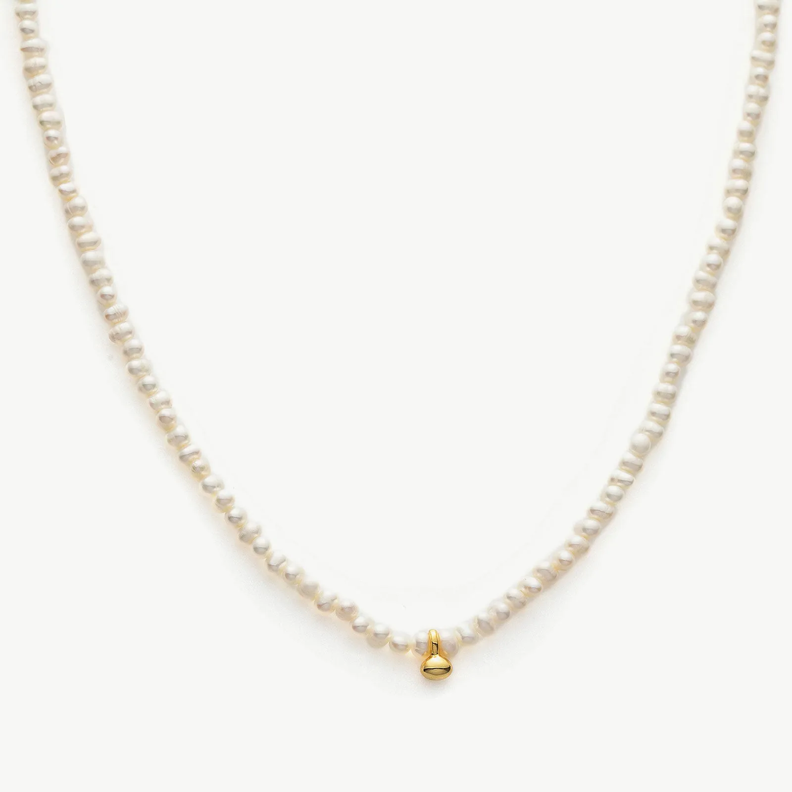 Pearl Gold Pendant Choker