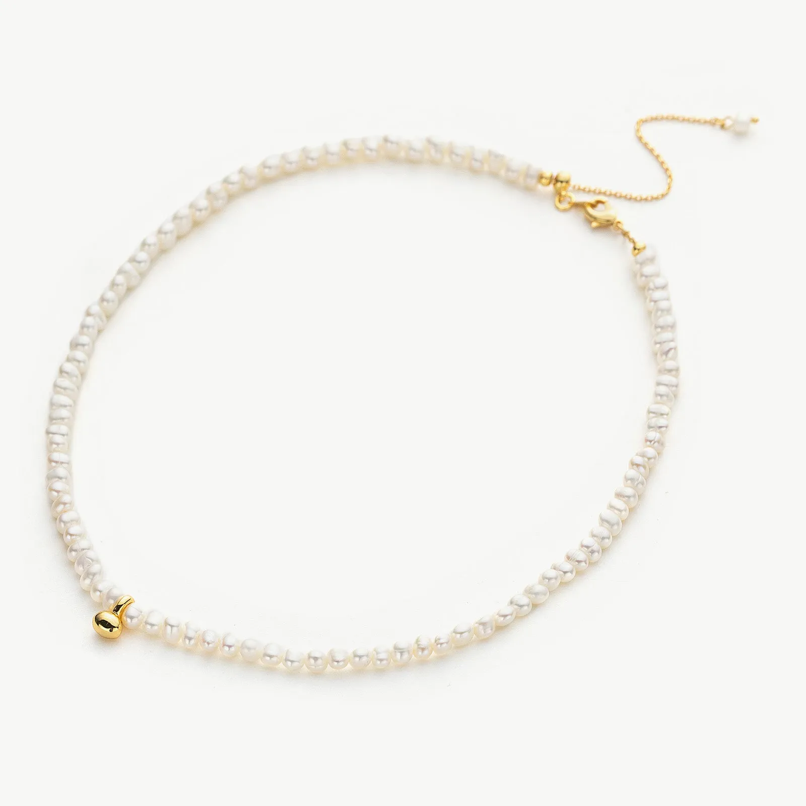 Pearl Gold Pendant Choker