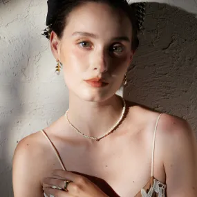 Pearl Gold Pendant Choker