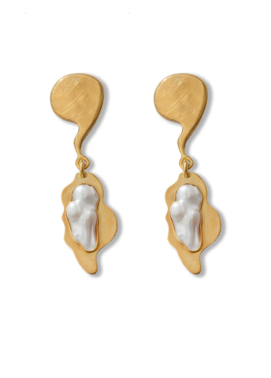 PearLIYA SLIM DROP EARRINGS