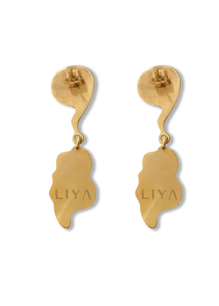 PearLIYA SLIM DROP EARRINGS