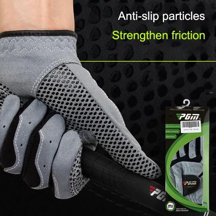 PGM Golf Left Hand Microfiber Cloth Anti-Slip Single Gloves for Men (Color:White Size:23)