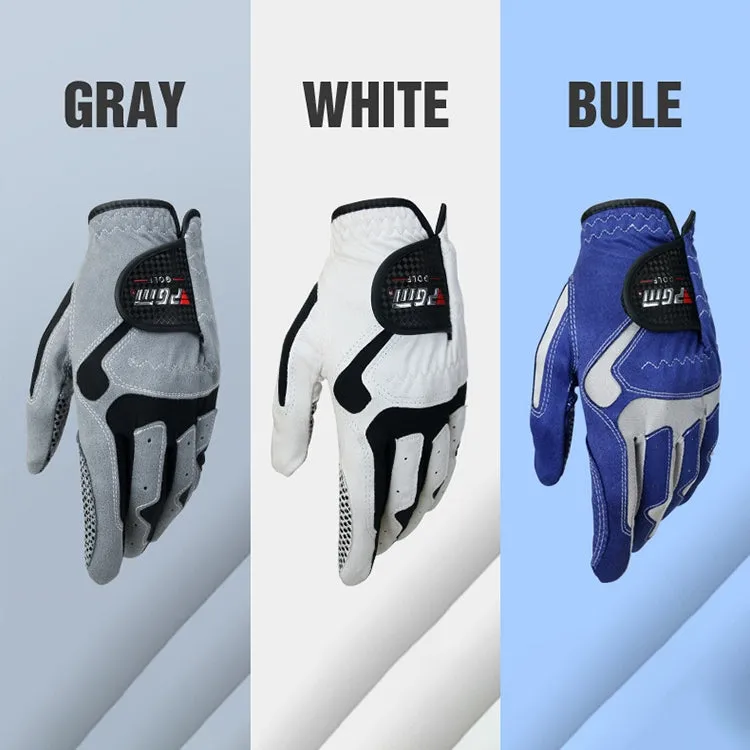 PGM Golf Left Hand Microfiber Cloth Anti-Slip Single Gloves for Men (Color:White Size:23)
